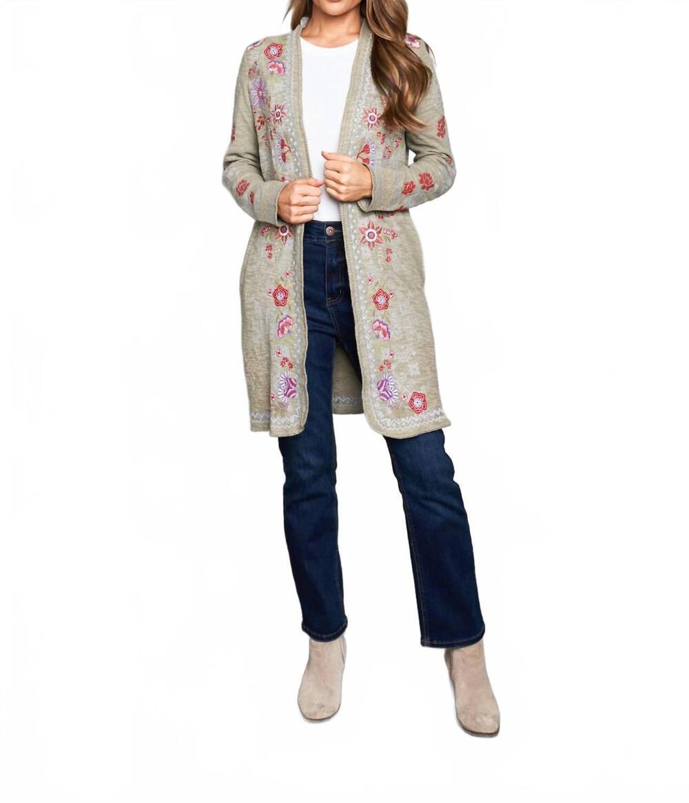 NEW PAPARAZZI embroidered double face knit jacket in sage